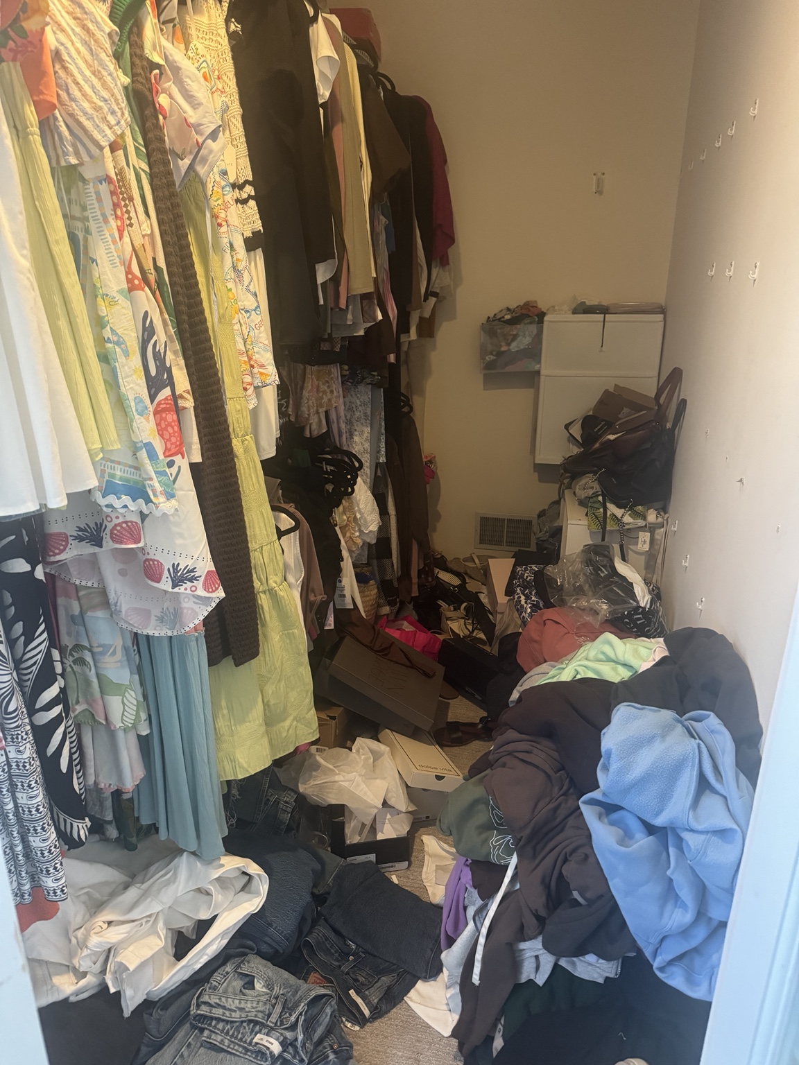 Walk-in Closet Transformation before